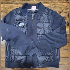 NIKE BOMBER STYLE GIRLS SZ M BLACK GREAT CONDITION